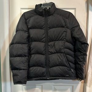 EMS Warm Down Puffer Jacket, Black, size Large